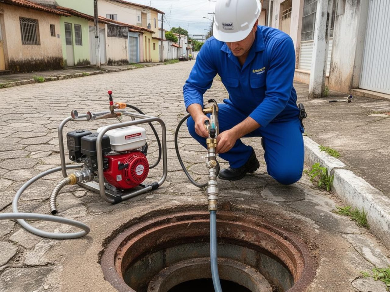 Desentupimento de esgoto em Itapevi — Desentupidora Alkatec 24h